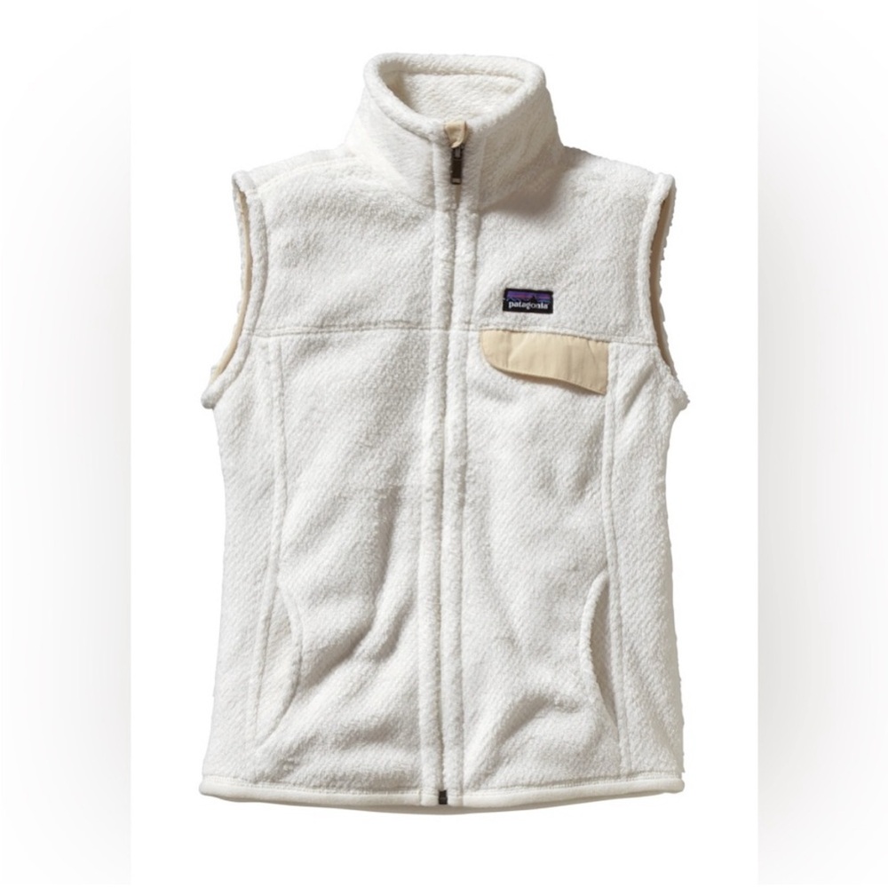 Patagonia Re-tool White Fleece Vest